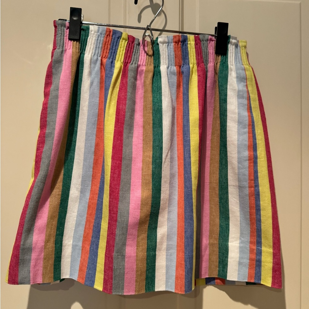 JCrew striped casual skirt